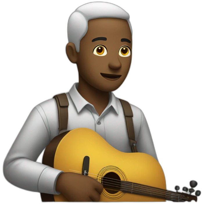 Man play music emoji