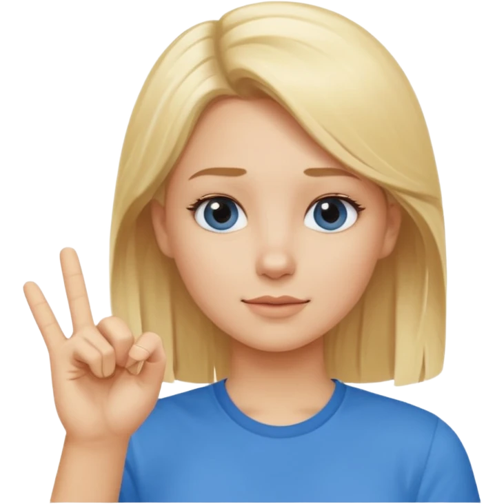 blond girl doing okay sign sassy emoji