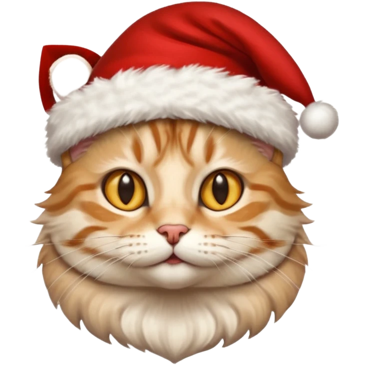 кіт в новорічнной шляпці emoji