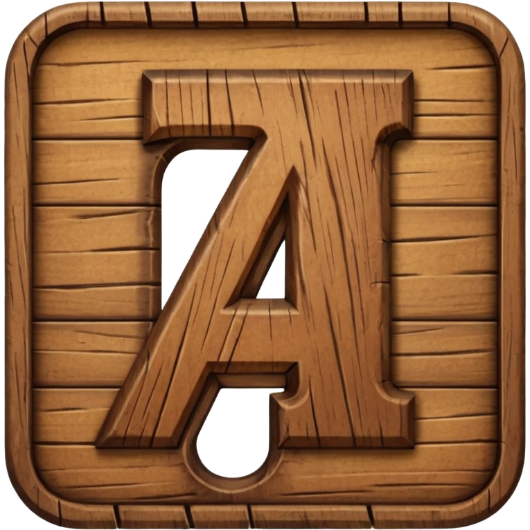 Wooden number 4 emoji