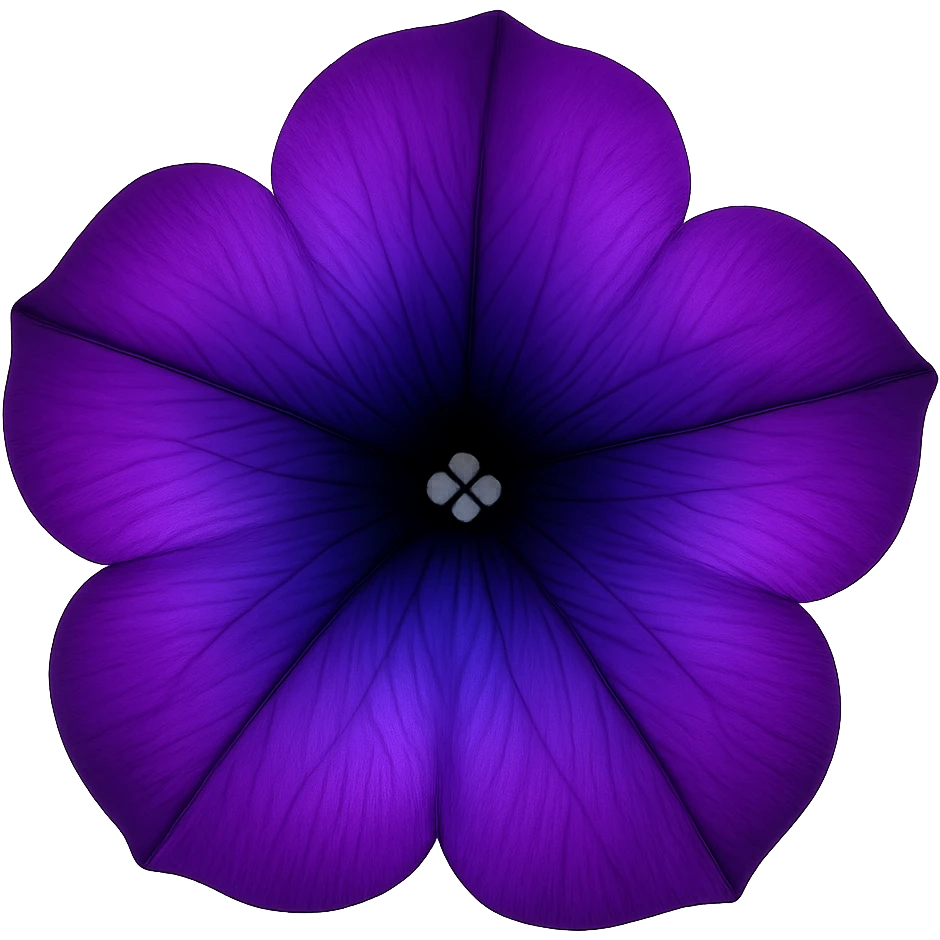 Purple-Violet-Indigo-Purple-Gradient Petuniaemoji    , remove background emoji