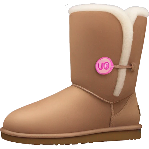 Ugg boots pink low emoji