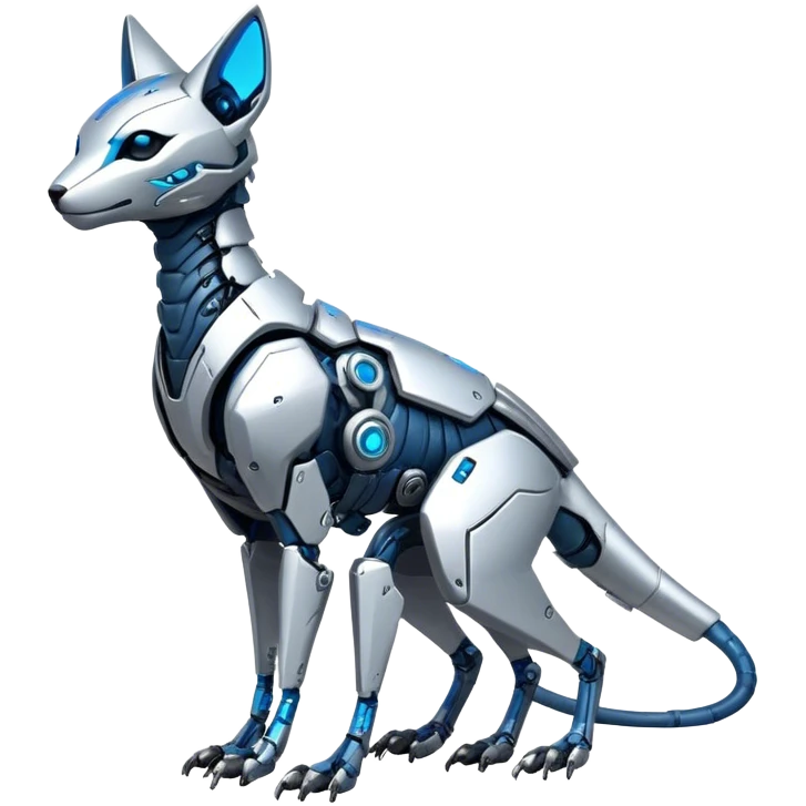 Modern Futuristic Cyborg-Vernid-Trico-species by LiLaiRa full body emoji