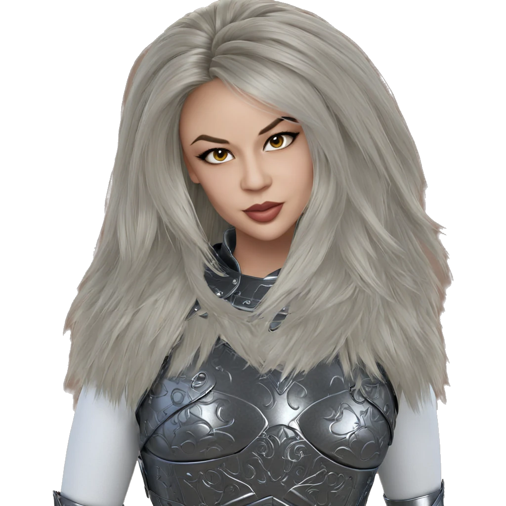 fierce beauty in armor emoji