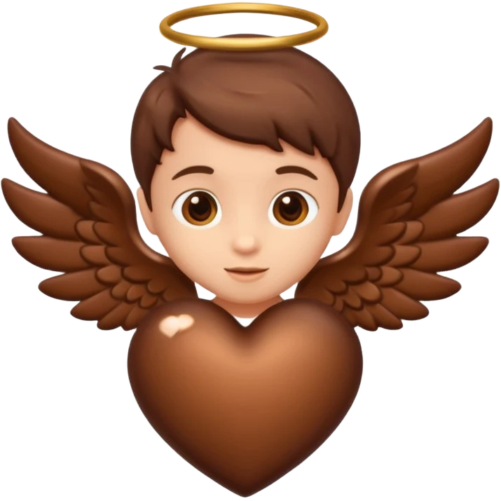 brown cupid heart emoji