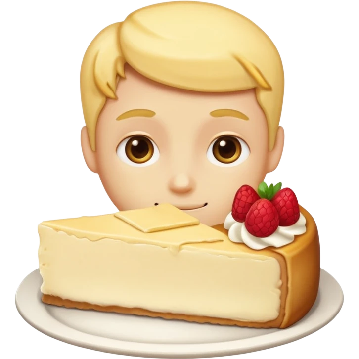 Plain cheesecake human emoji