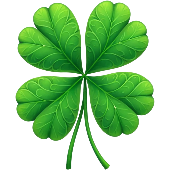 Five leaf clover  emoji