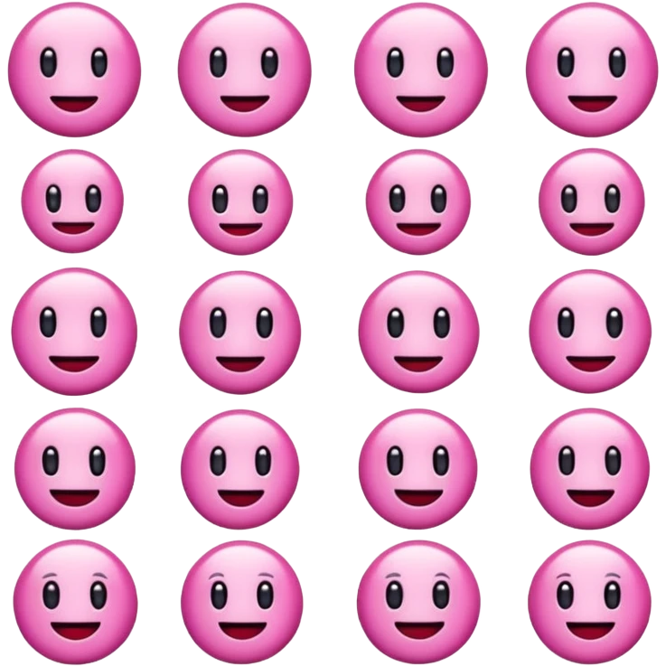 Aesthetic clean girl pink Christmas emojis emoji