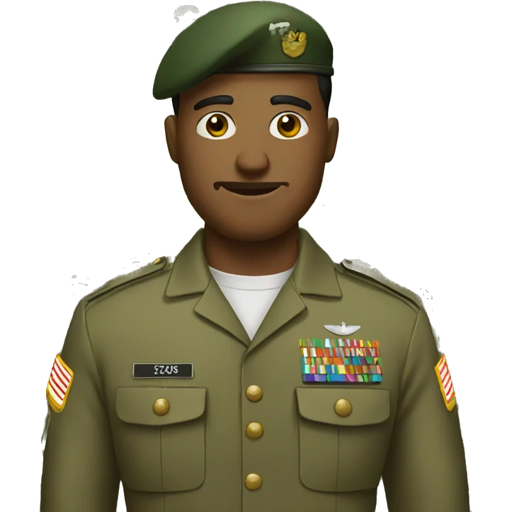 Man in Army emoji