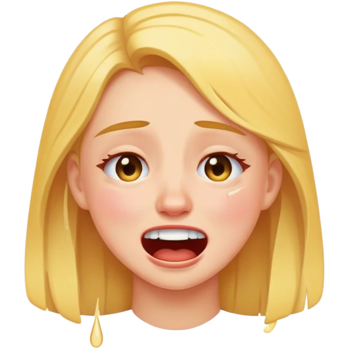 girl crying from laughing  emoji