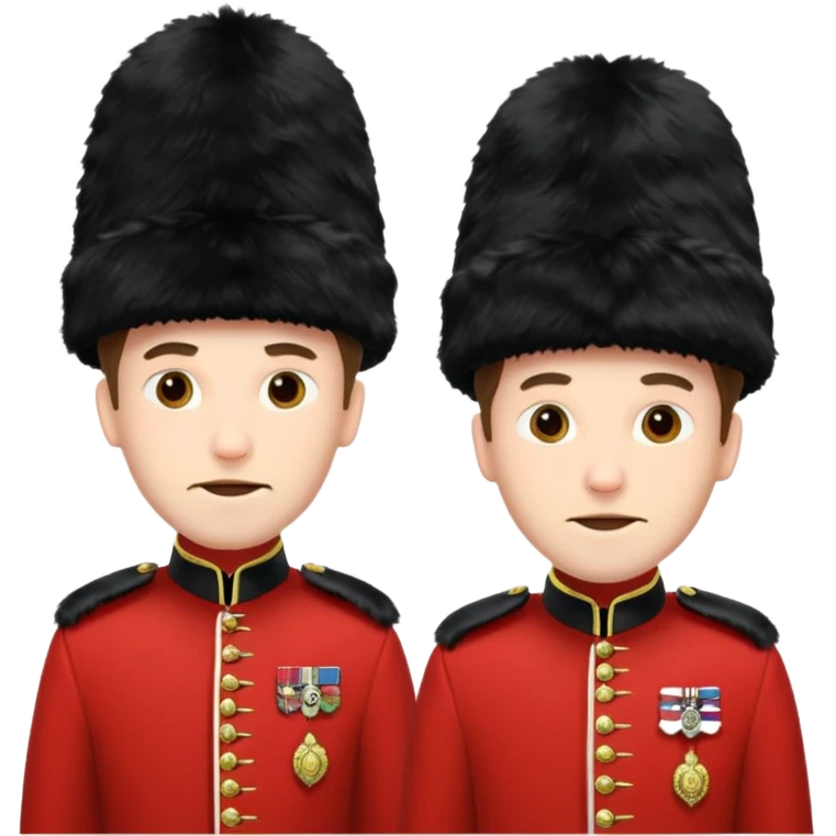 two male british guards emoji