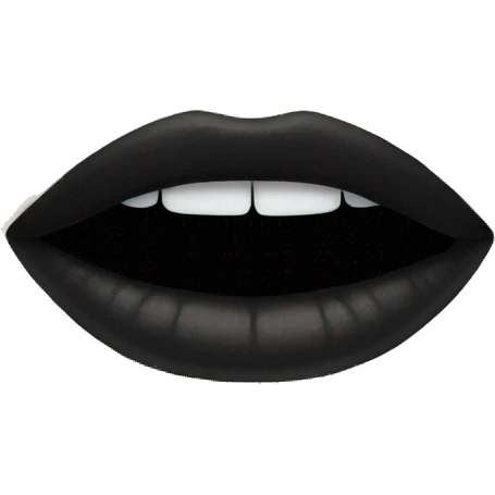 Black lipstick  emoji
