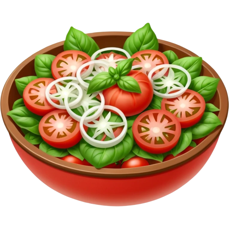 Fai un miscuglio Marinato di pomodoro fresco, cipolla, basilico e origano tutti tagliati  emoji