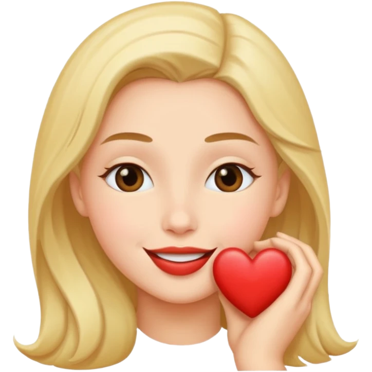 Loving smile and kiss emoji