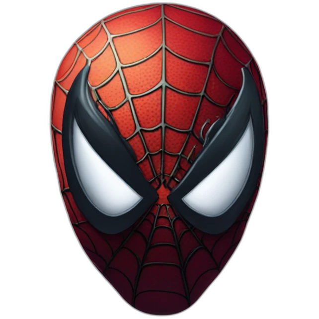 Spiderman symbiote head emoji