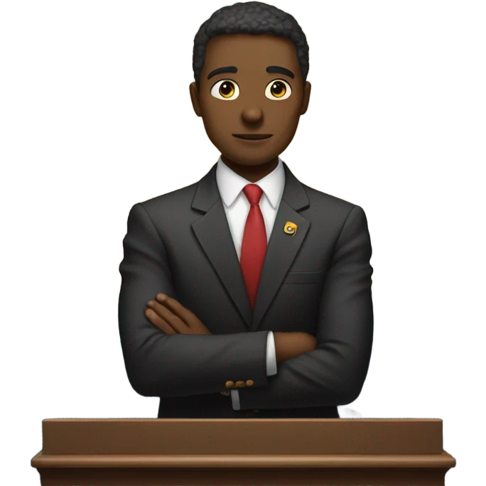 Put him at the presidents podium  emoji
