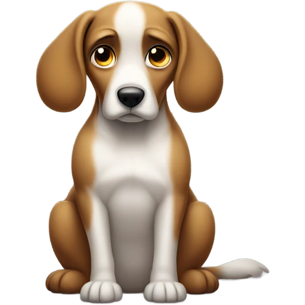 Disappointed dog emoji