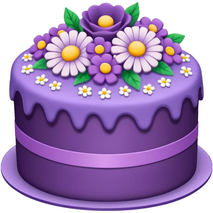 Purple cake emoji
