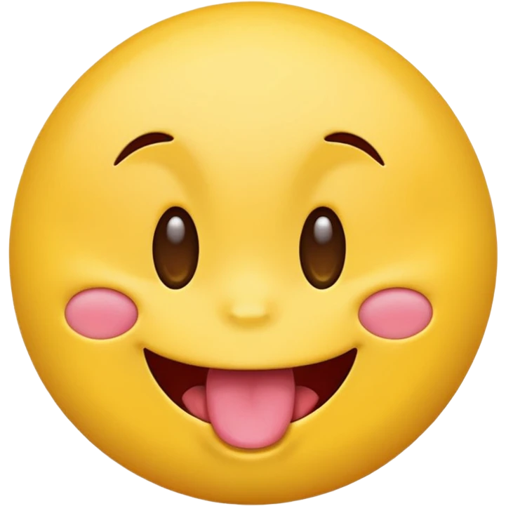 Emoji face sticking tongue up emoji