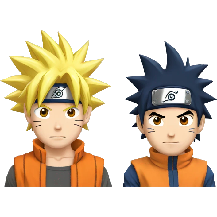 Goku and naruto emoji
