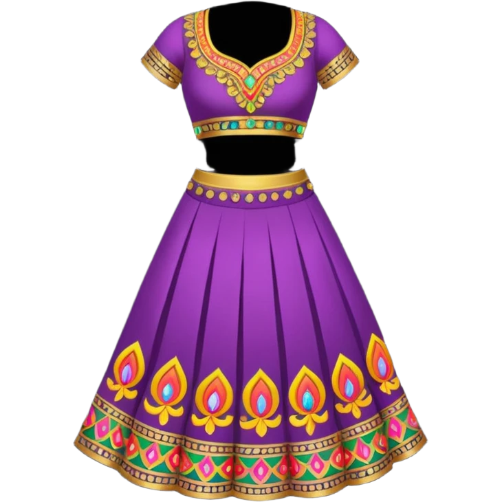 Chaniya choli emoji