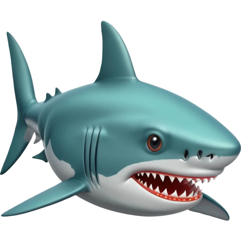 Shark mix with a cr emoji