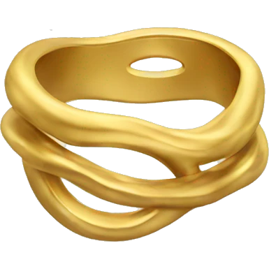 gold wavy ring emoji
