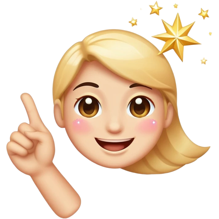 winking face holding a sparkling sign with extra sparkles emoji