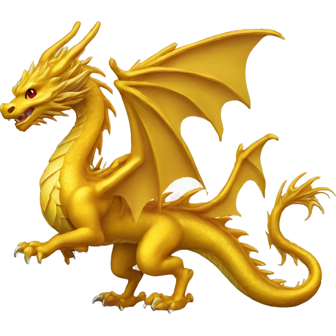golden dragon S Shaped emoji