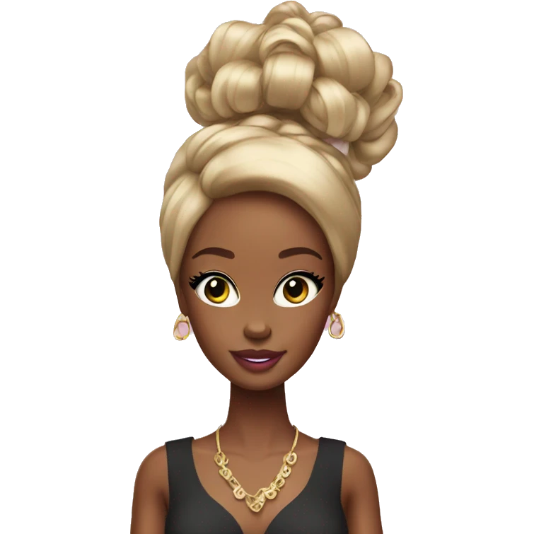 black barbie emoji
