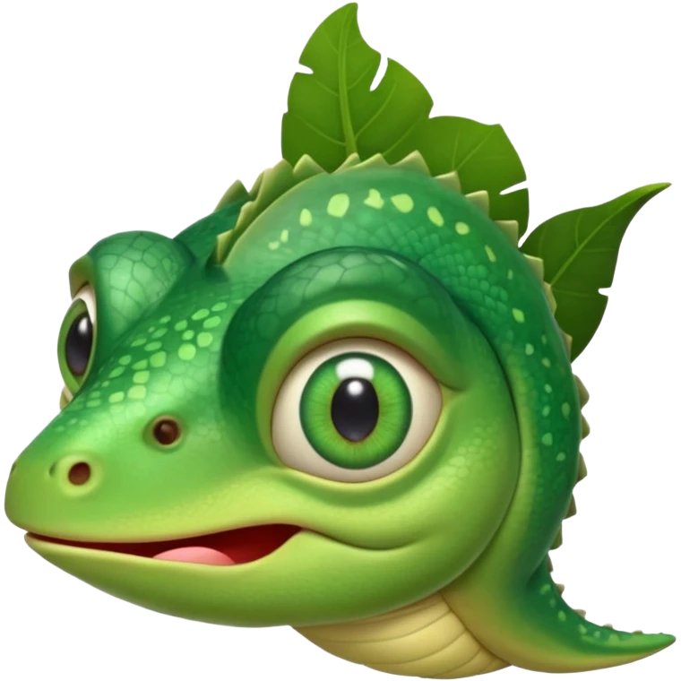 Emoji de camaleón, que sea bonito, tierno y único para compartir con mi pareja, entonces que sea único, que sea parecido al camaleón de la película de rapumcel de Disney  emoji