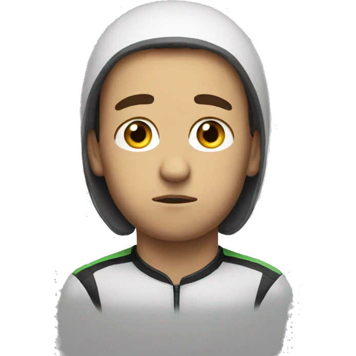 sad racer emoji