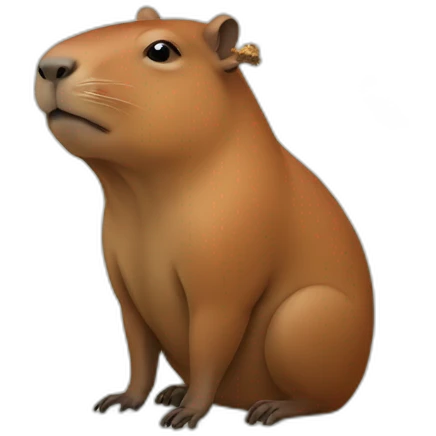 Capibara smoking emoji