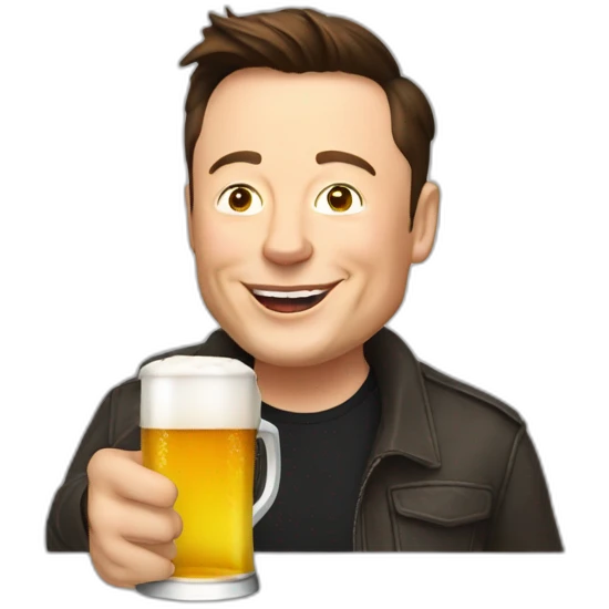 elon-musk-dring-beer emoji