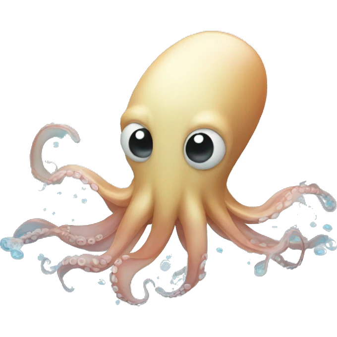 squid swimming emoji