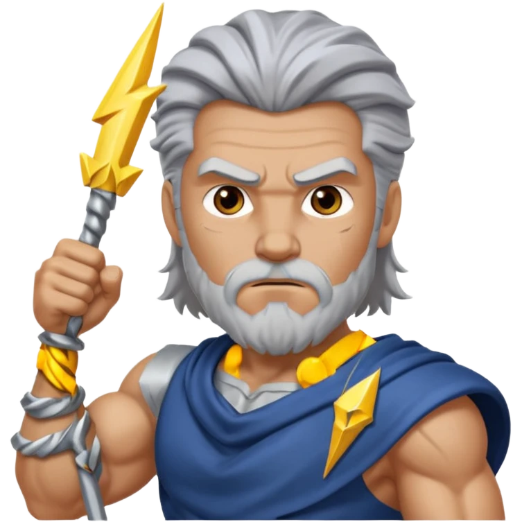 Zeus with weapon emoji