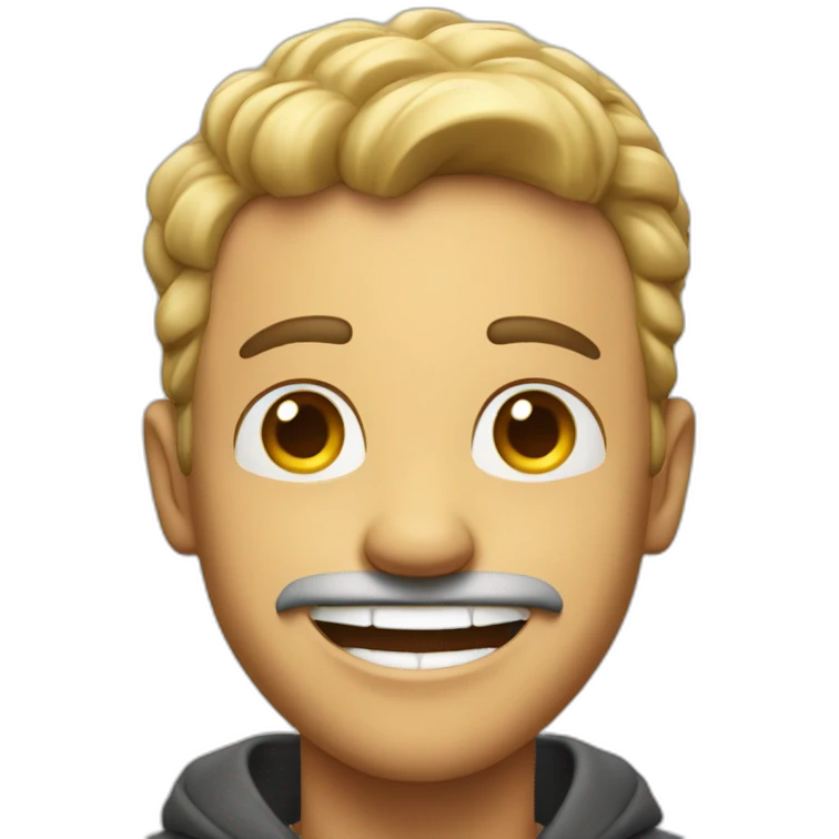 excited and successful man emoji