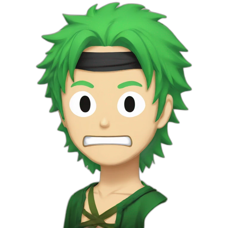 Zoro one piece  lost emoji