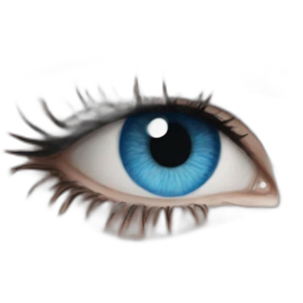 egirl-blue-eyes-face-tattoo emoji