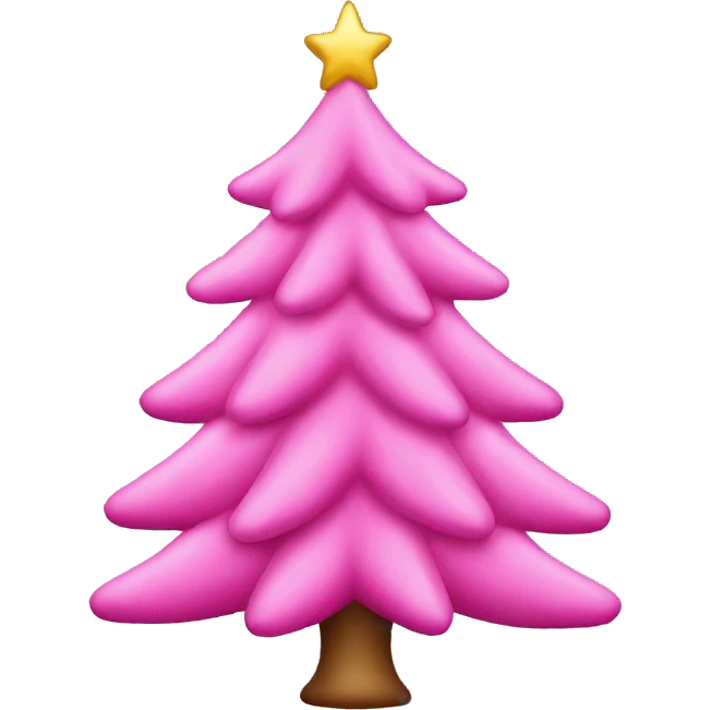 pink christmas tree emoji