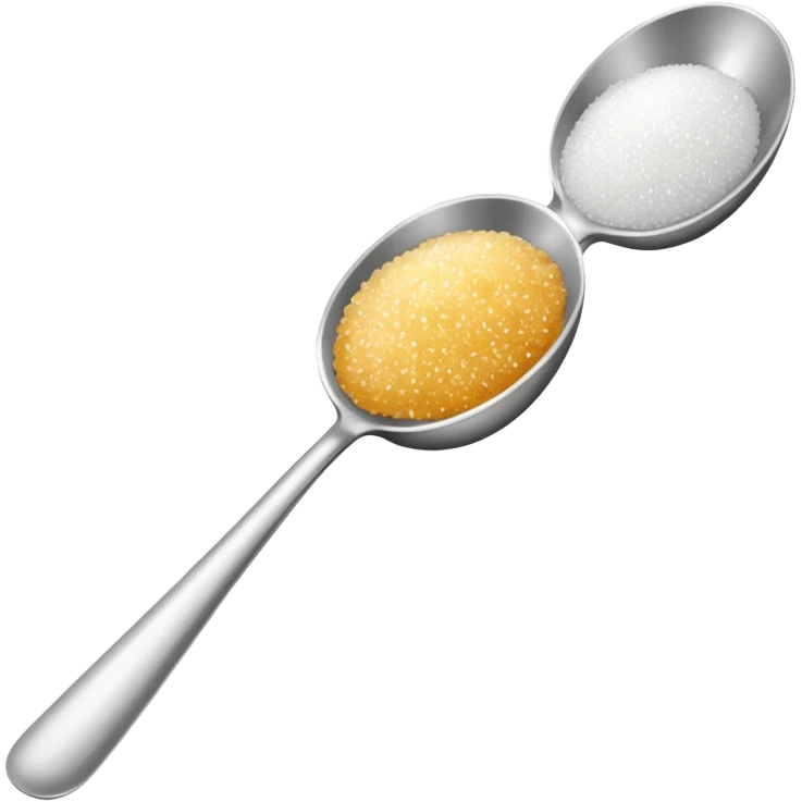 Spoon with sugar in it emoji