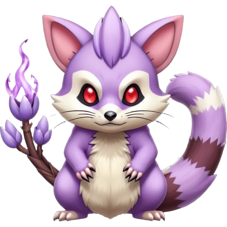 Badass Wisteria Demonic Furret-Machine-Pokémon emoji