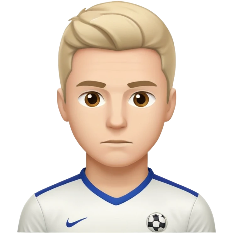 Мужчина футболист спортсмен футбольная форма до пояса emoji
