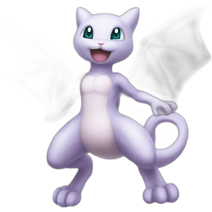 Mewtwo flying emoji