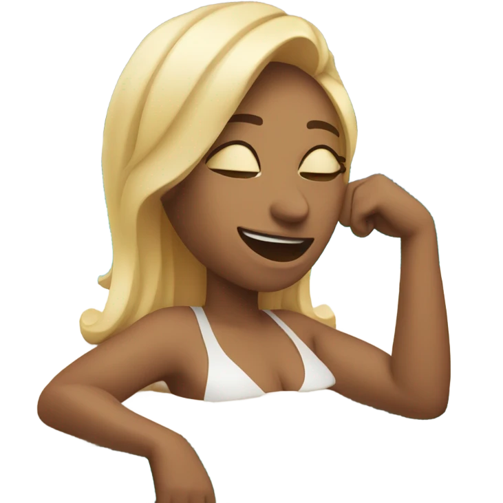 Winking by pool emoji
