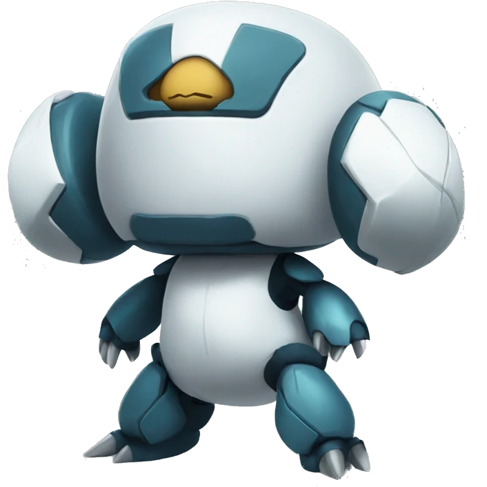 Metagross strikes a pose wooloo on back emoji
