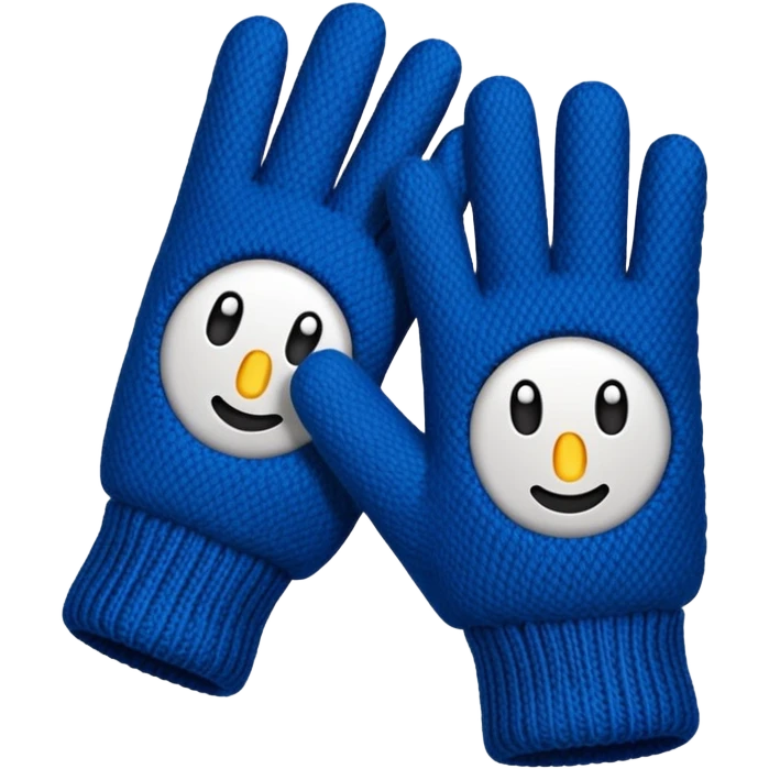 winter gloves emoji