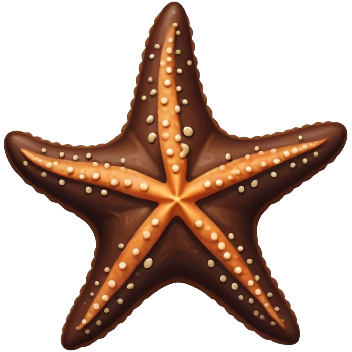 Chocolate starfish emoji