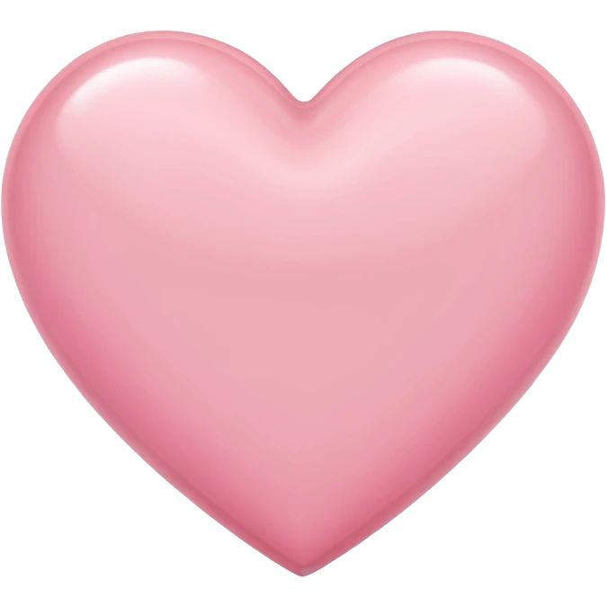 light pink heart emoji
