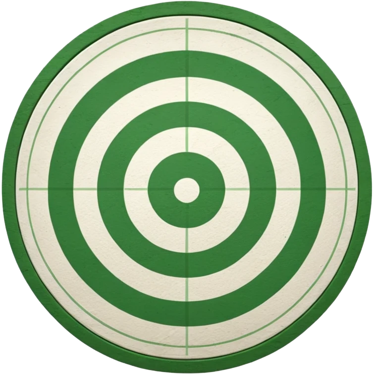 bullseye target emoji in green and white emoji
